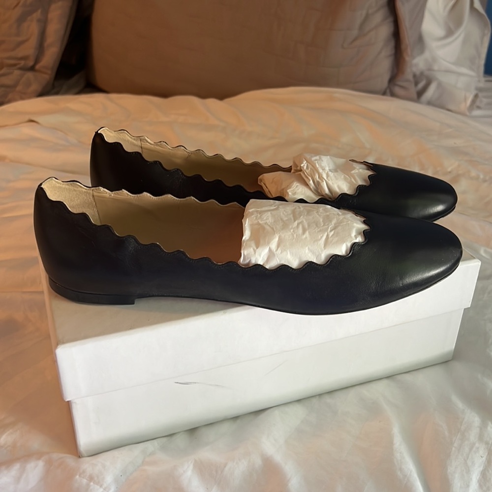 Chloe Lauren Leather Ballet Flats 41.5